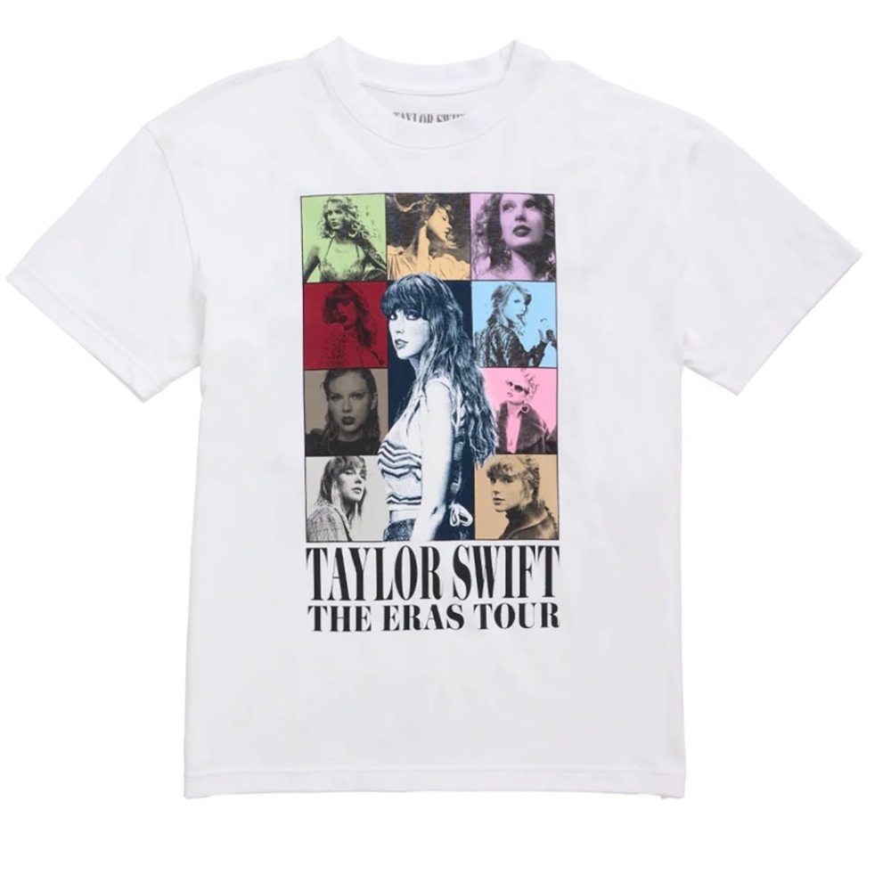 Taylor Swift The Eras Tour Through LA White Tee Shirt.  Sz M